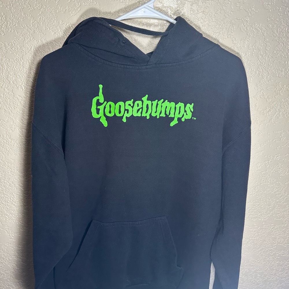 Black Hoodie with Green Logo